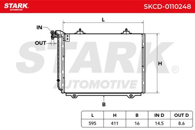 кондензатор, климатизация STARK SKCD-0110248
