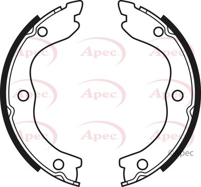 Brake Shoe Set, parking brake APEC SHU678