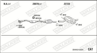 Изпускателна система WALKER BWK015924