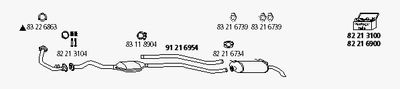 ABGASANLAGE HJS CI44