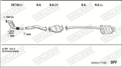 Изпускателна система WALKER BWK017778B