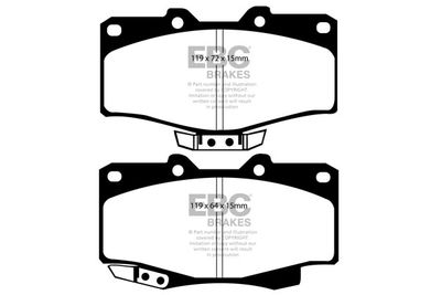 Комплект тормозных колодок, дисковый тормоз EBC Brakes DP807 для VW TARO