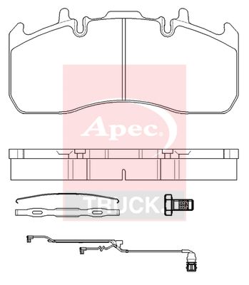 APEC Brake Pad Set, disc brake PAD29173K