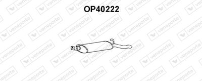 Глушитель выхлопных газов конечный VENEPORTE OP40222 для OPEL ASCONA