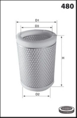LUFTFILTER LUCAS LFAF104 1