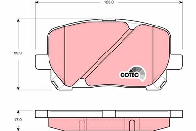 Brake Pad Set, disc brake GDB3315