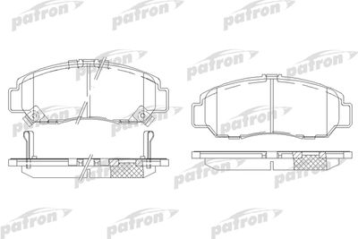 PATRON PBP1669 Тормозные колодки и сигнализаторы  для HONDA STREAM (Хонда Стреам)
