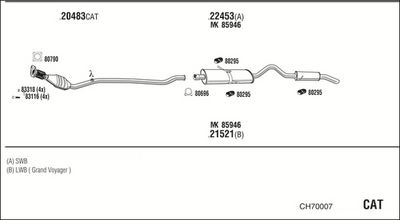 ABGASANLAGE WALKER CH70007