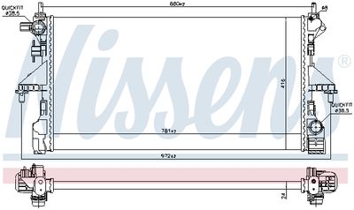 RADIATOR RACIRE MOTOR NISSENS 606169 4