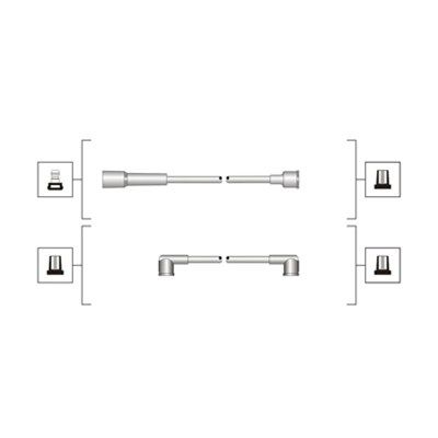Комплект проводов зажигания MAGNETI MARELLI 941319170019 для VW JETTA