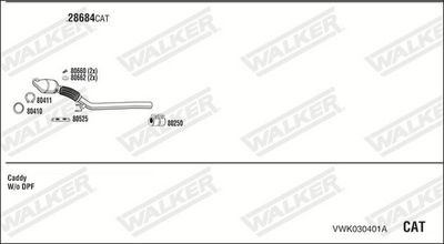 ABGASANLAGE WALKER VWK030401A