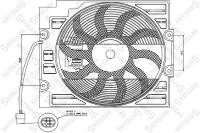 STELLOX 29-99332-SX Вентилятор системи охолодження двигуна 