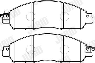 BREMSBELAGSATZ SCHEIBENBREMSE JURID 573857J 1
