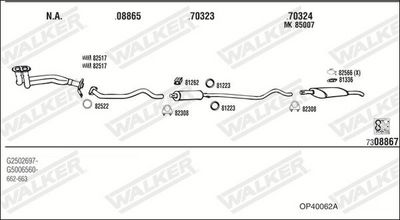 Изпускателна система WALKER OP40062A