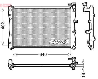 DENSO DRM45005 Радіатор охолодження двигуна для SMART (Смарт)