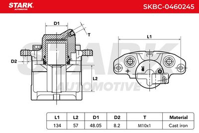 спирачен апарат STARK SKBC-0460245