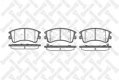 комплект спирачно феродо, дискови спирачки STELLOX 981 002B-SX