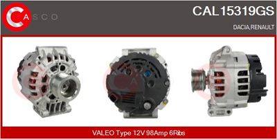 GENERATOR / ALTERNATOR CASCO CAL15319GS