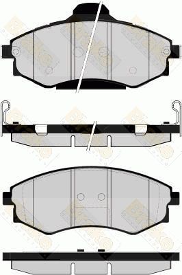 Комплект тормозных колодок, дисковый тормоз Brake ENGINEERING PA1522 для HYUNDAI MATRIX