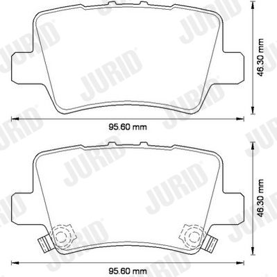 Brake Pad Set, disc brake 572580JC