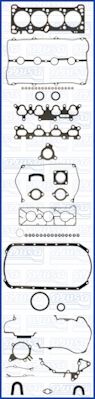 AJUSA 50128100 Комплект прокладок двигателя  для MAZDA 323 III Hatchback (BF) 1.6 GT Turbo 4WD (BF2)