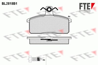 Комплект тормозных колодок, дисковый тормоз FTE 9011003 для IVECO MASSIF