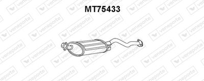 Глушитель выхлопных газов конечный VENEPORTE MT75433 для MITSUBISHI PAJERO