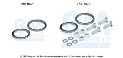 Монтажный комплект, катализатор BM CATALYSTS FK91197 для MAZDA MPV