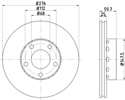 TEXTAR 92068300 Тормозной диск 