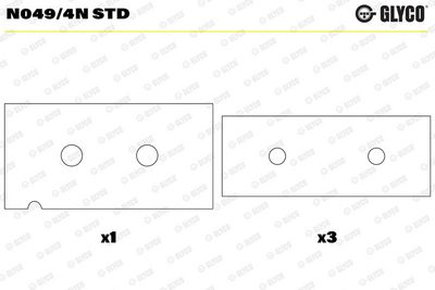 NOCKENWELLENLAGER GLYCO N0494NSTD