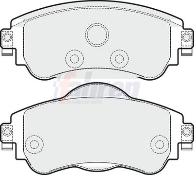 Fahren Brake Pad Set, disc brake FBP3717
