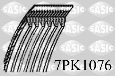 Поликлиновой ремень SASIC 7PK1076 для LANCIA DELTA