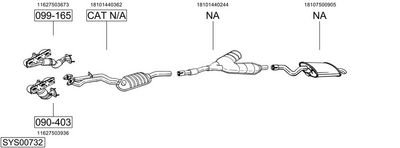 Изпускателна система BOSAL SYS00732