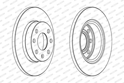 BREMSSCHEIBE FERODO DDF116C 1