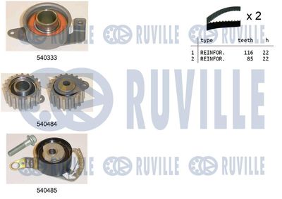 Комплект ремня ГРМ RUVILLE 550014 для FORD ESCORT