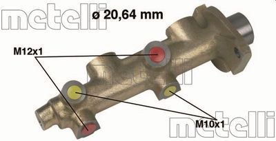 Главный тормозной цилиндр METELLI 05-0116 для FORD FIESTA