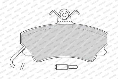 SET PLACUTE FRANA FRANA DISC FERODO FDB880