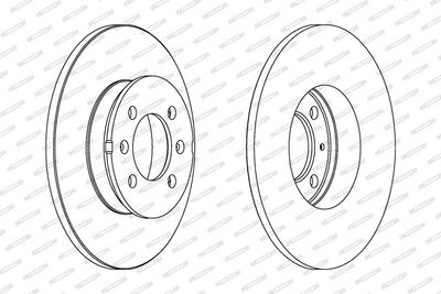 BREMSSCHEIBE FERODO DDF1373C 1
