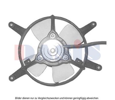 Вентилятор, охлаждение двигателя AKS DASIS 088074N для FIAT 127