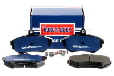 комплект спирачно феродо, дискови спирачки BORG & BECK BBP1607