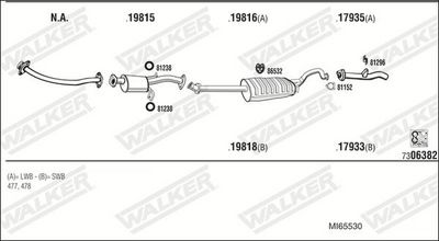 SISTEM DE ESAPAMENT WALKER MI65530