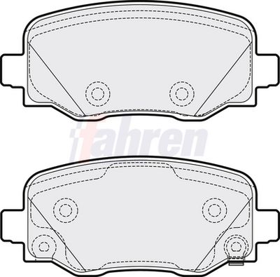 Fahren Brake Pad Set, disc brake FBP3751