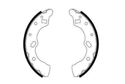 E.T.F. 09-0556 Ремкомплект барабанных колодок  для MAZDA 121 II (DB) 1.3 i 16V