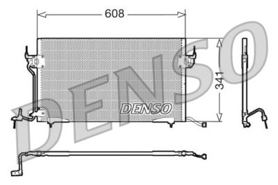 DENSO DCN21010 Радиатор кондиционера  для PEUGEOT 306 (Пежо 306)