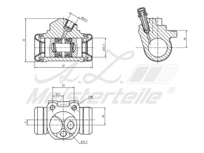 спирачно цилиндърче на колелото A.Z. Meisterteile AZMT-44-111-1113