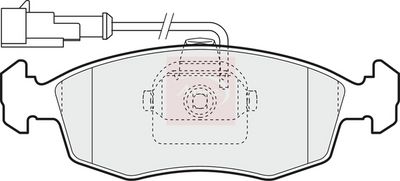 APEC Brake Pad Set, disc brake PAD1427