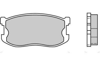 Комплект тормозных колодок, дисковый тормоз E.T.F. 12-0405 для ISUZU GEMINI