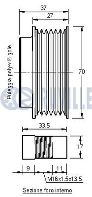 SISTEM ROATA LIBERA GENERATOR RUVILLE 541722 1