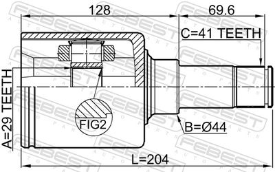 Joint Kit, drive shaft 2111-TT9DLH