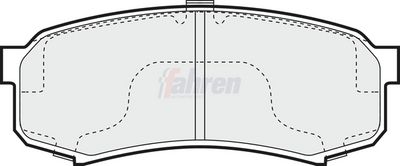 Fahren Brake Pad Set, disc brake FBP3386